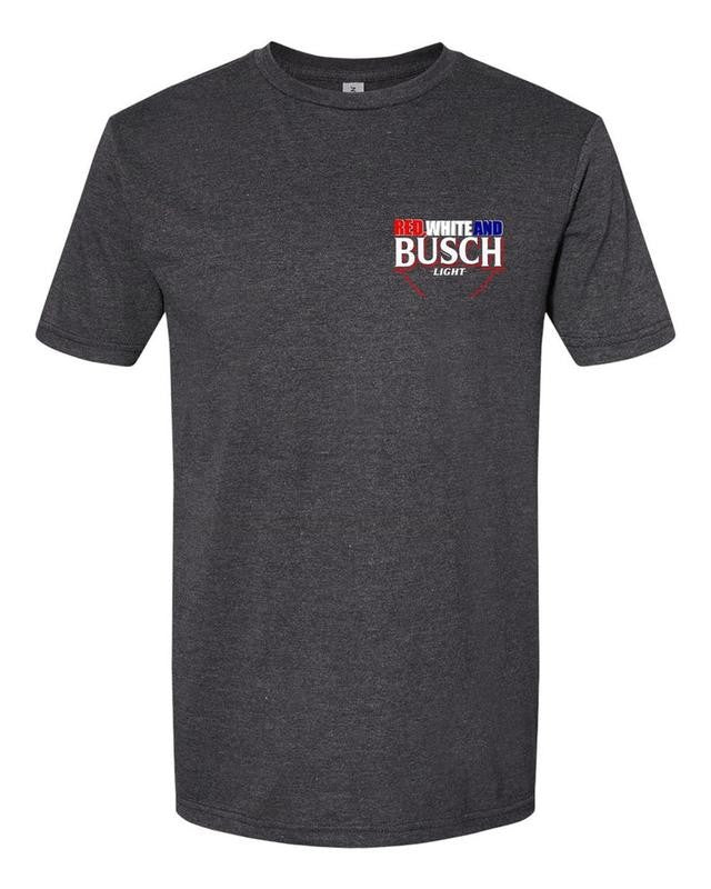 Red, White & Busch Light - 4th of July, Casual Graphic Round Neck T-shirt for Summer, Fashion Top for Daily Wear, Unisex Tee