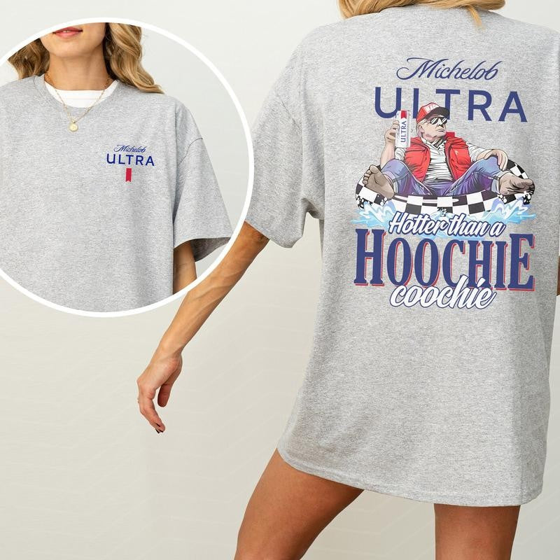 Michelob Swish Ultra Graphic Shirt for Men and Women, Funny Drink Shirt, Summer Clothing, Cotton Fabric Tshirt, Printed Women's Top, Casual Womenswear