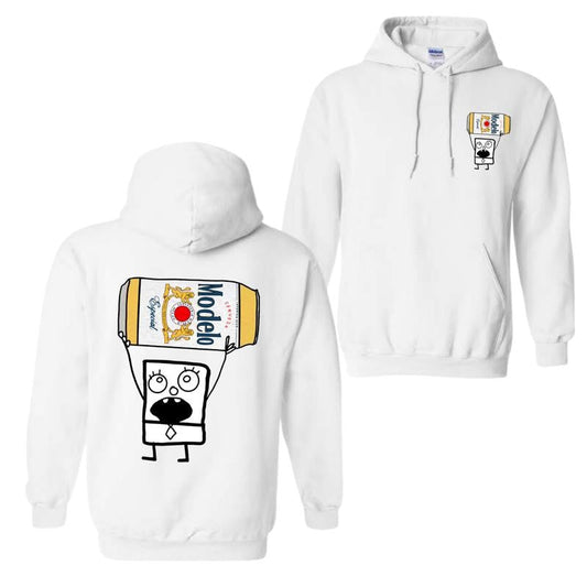 Doodlebob Modelo Essential Hoodie And T-Shirt, Funny Drinking Hoodie, Modelo Hoodie For Men And Women