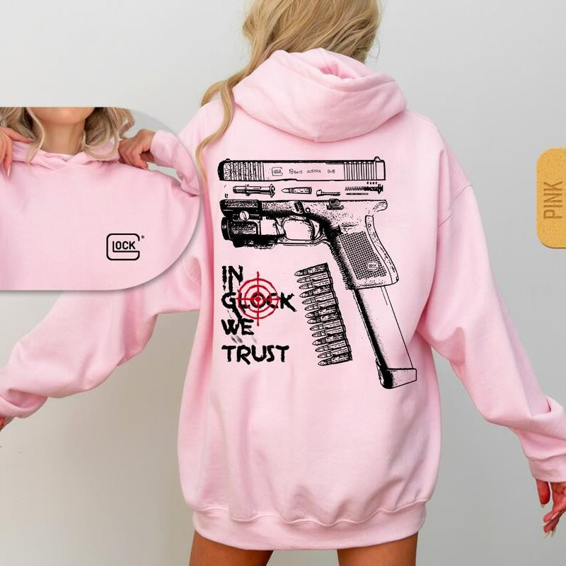 [BIG DEAL]Glok Cotton  2 Side-In Glok We Trust Hoodie & Sweatshirt, Unisex Hoodie & Sweatshirt, Sport Hoodie & Sweatshirt Casual Streetwear