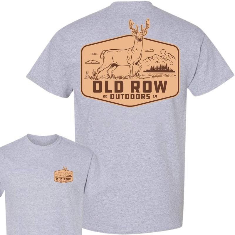 Graphic Outdoors Deer Cotton T-Shirt, ORow Deer Hunting Unisex Shirt, Summer Hunter Tee, For Men, For Women