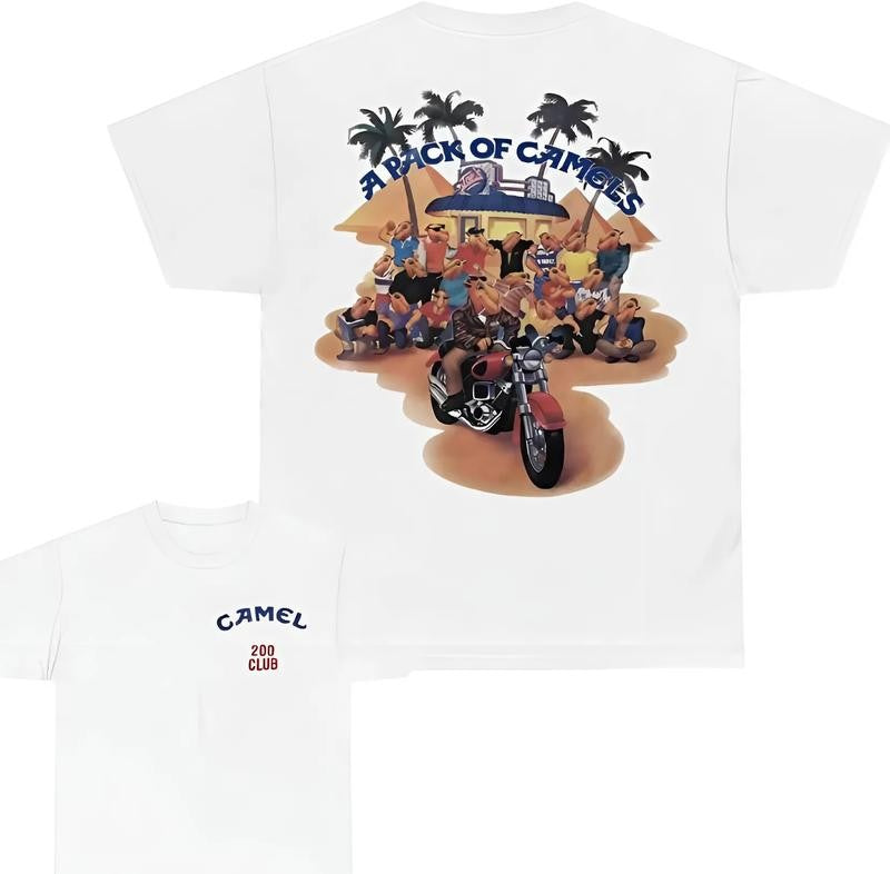Camel A Pack Of Camels Club Unisex T-Shirt, Funny Camel Shirt, Full Colors, For Men, For Women