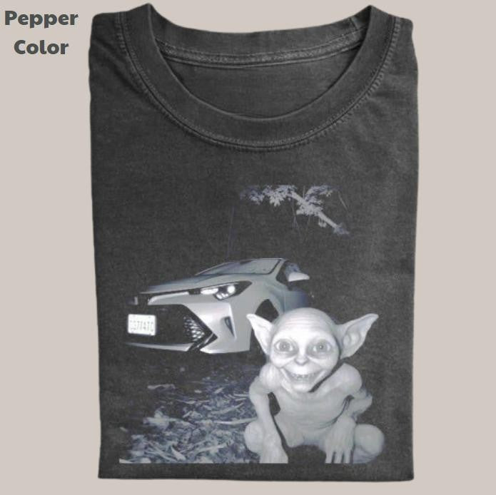 The Lord of the Rings Vintage Tee, Gollum Car T-Shirt, Movie Graphic Tee, Unisex Meme Cringe Funny Dumb Shirts, Menswear Womenswear Streetwear