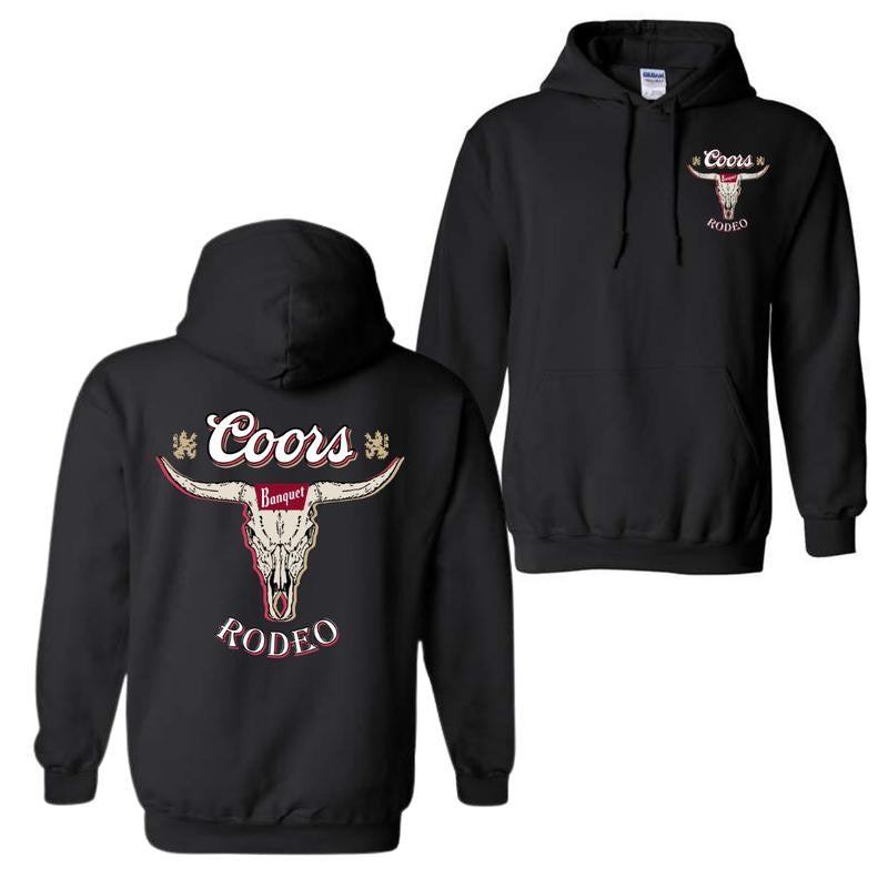 Coors Banquet Rodeo Graphic Hoodie, Unisex Hoodie, Full Color Hoodie, For Men, For Women