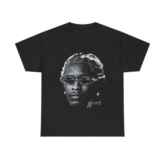 Free Thug Hard T-Shirt Rap Tee Concert Merch Free Thugger Slime Season Red Rare Hip Hop Graphic Print Casual Classic Cotton Menswear Retro Top Vintage Comfy Smooth Tshirt Streetwear Crewneck