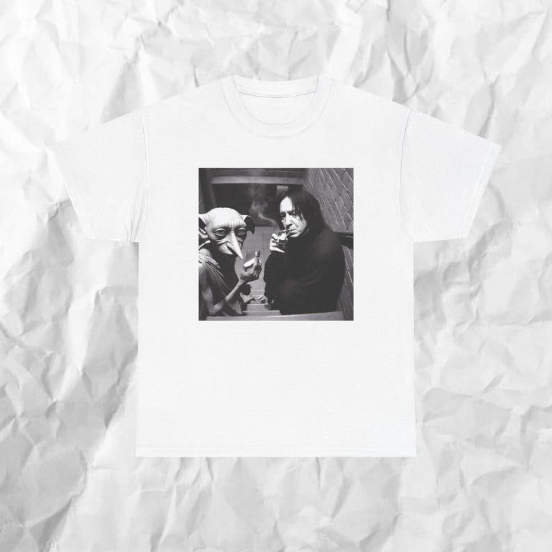 Dobby Meme Tee Shirt, Funny Unisex Gift Top for Fans, Hogwarts Apparel, Novelty Shirt Cotton Graphic Tee