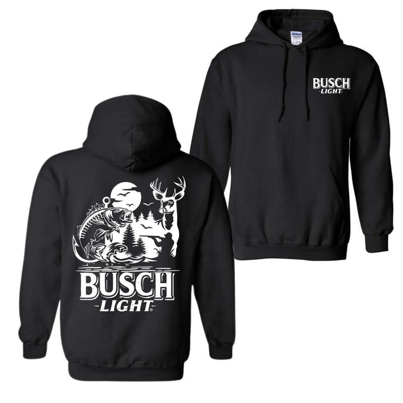 Busch Light Sand Hoodie - Hoodies For Country Boys, Hunting & Fishing Graphic, Outdoor Adventure Hoodie
