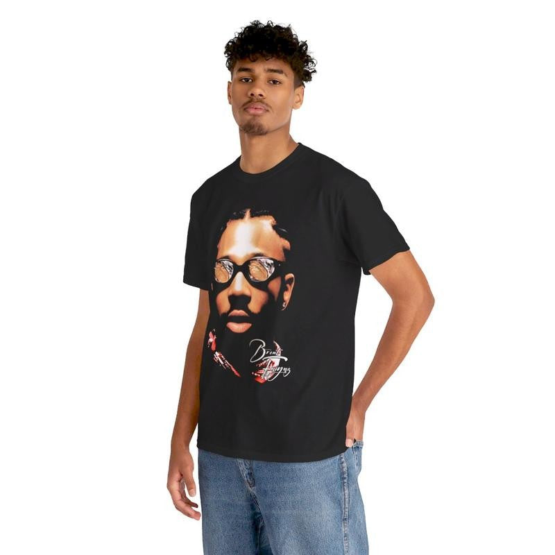 Brent Faiyaz Inspired Vintage RnB Graphic Tee Hip Hop Rap Merch Sonder Shirt Vibes Casual Classic Cotton Menswear Retro T-Shirt Streetwear Tshirt Shortsleeve Crewneck Top