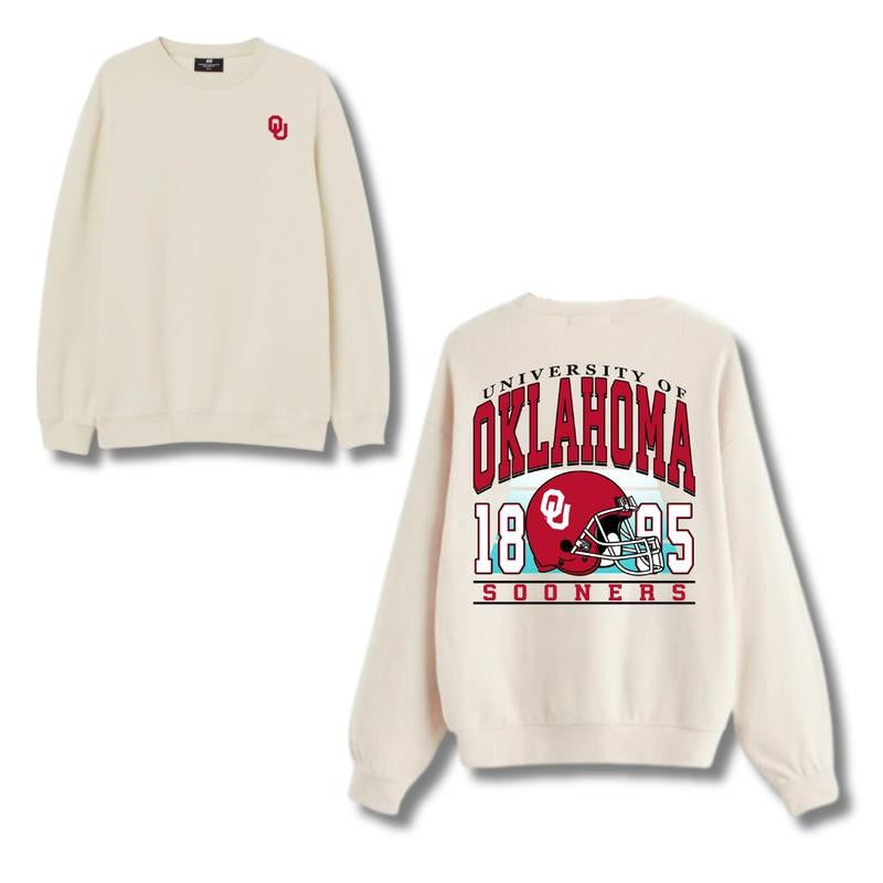 [BIG DEAL]Vintage Oklahoma Sooners Football 2 Side Hoodie & Sweatshirt, Unisex Hoodie & Sweatshirt, Vintage Hoodie & Sweatshirt