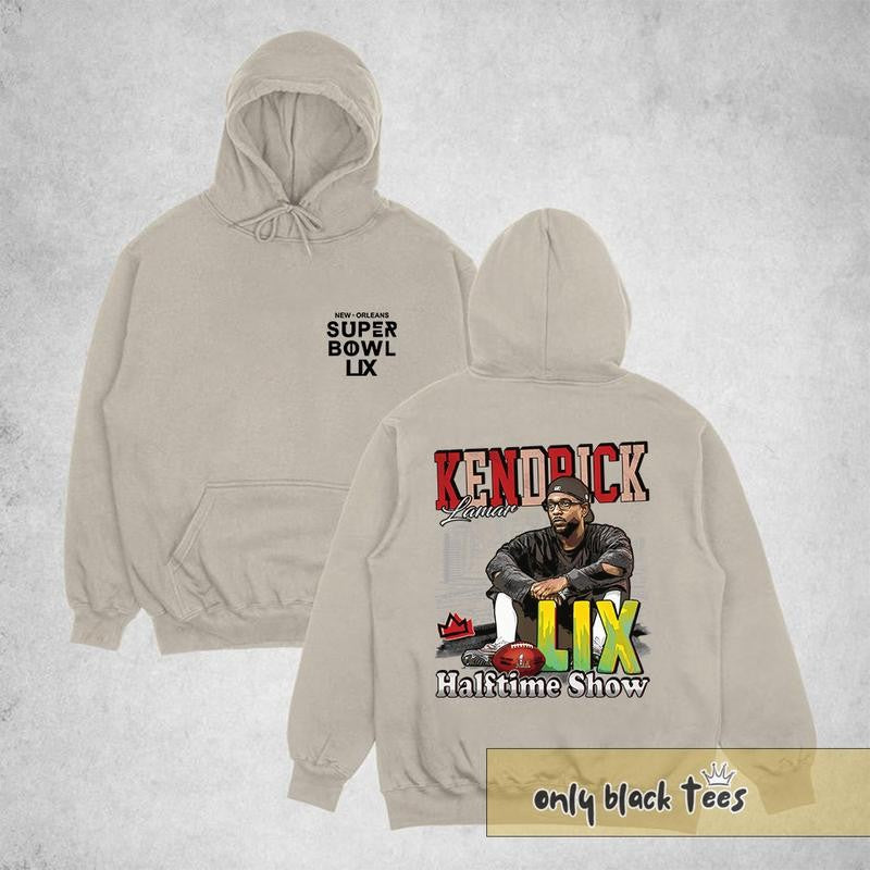 Kendrick SB 2025 Hoodie, Unisex Hoodie Sweatshirt T-shirt, Two-sided Unisex Cotton Hoodie, Kendrick, GNX, Gifts For Fans