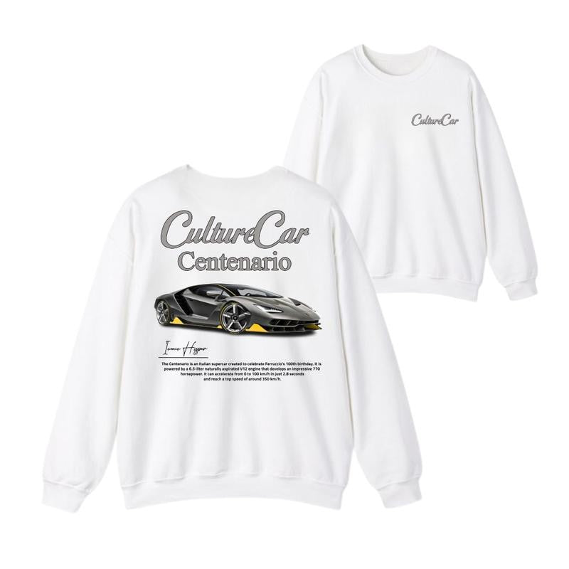 Lamborghini Centenario T-shirt, Hoodie, Sweater, Car Enthusiast Shirt, Car Clothing, Unisex, Vintage car shirt