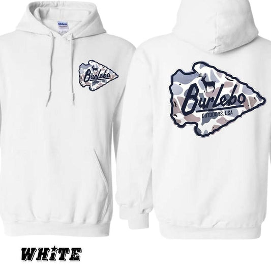 Burlebo Deer Camo Arrowhead T-Shirt Deer Hunting T-Shirt/ Hoodie, Shirt Man woman, Vintage Shirt, Fan Gift Cotton