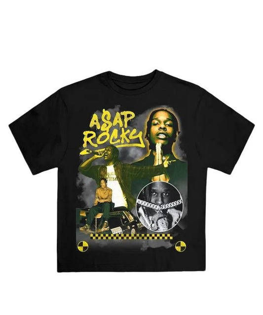 VINTAGE A$AP ROCKY GRAPHIC BOOTLEG T-SHIRT - STREETWEAR