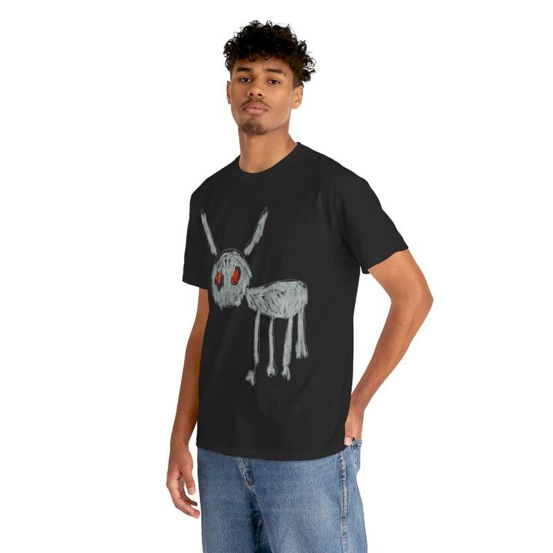 For All The Dogs Drake - Heavy Blendâ„¢ Graphic T-Shirt Casual Classic Cotton Menswear Retro Top Vintage Comfy Day Tshirt