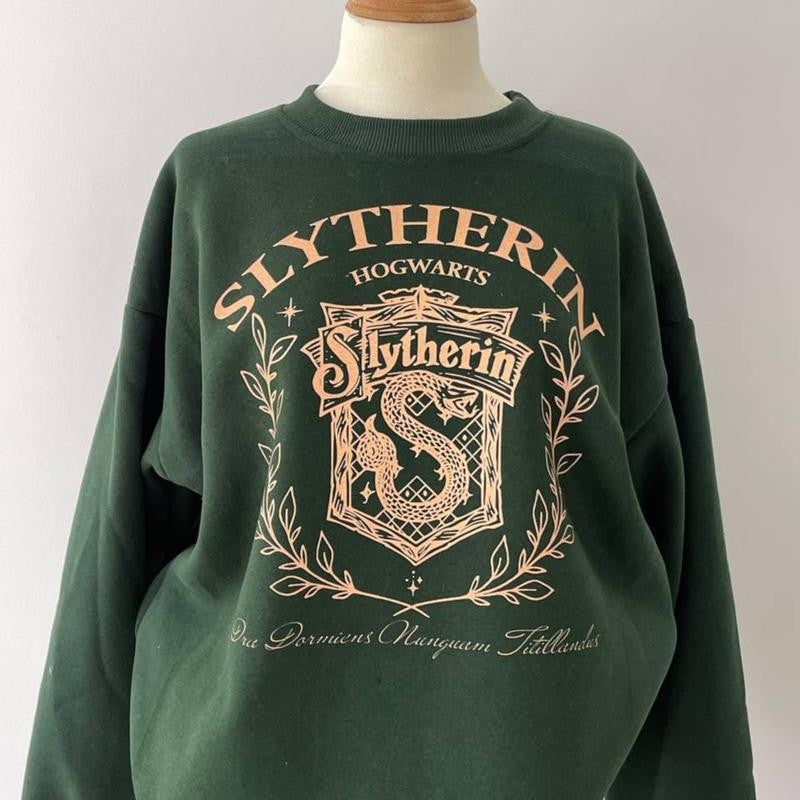 HP Vintage Wizard  Houses Sweatshirt, Wizard Houses Unisex Shirt, Potterhead Shirt, Hogwarts Hoodie, gift for fan, Cotton Fit, For Men, Womenswear potterhead gift potterhead sweater harry potter