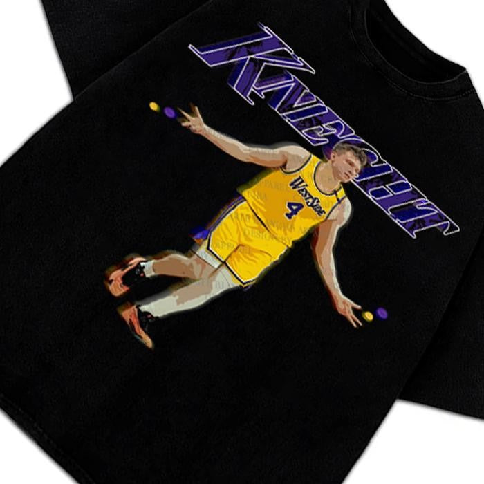 Dalton Knecht Graphic Tee Westside Knecht 4 Basketball Los Angeles T-Shirt