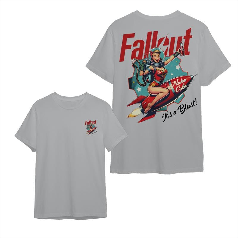 Nuka Coca Fallout Vintage T-shirt/ Hoodie, Vintage Unisex T-Shirt for Man and Women, 100% Cotton Sleeve, Retro  Tops Fashion