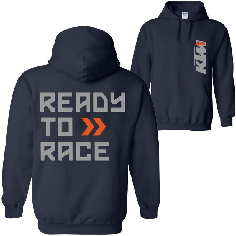 KTM Ready to Race 2 Side T-shirt/Hoodie Vintage for Men and Women, Unisex Vintage Crewneck Tee - Casual, Menswear