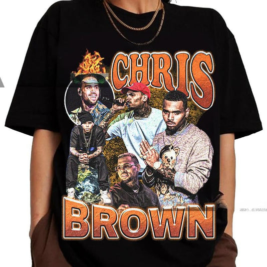 Vintage Chris Br0wn Bootleg Hip Hop Shirt,Chris Br0wn Homage 90s Graphic Tee, Hiphop Tee, Gift For Fan