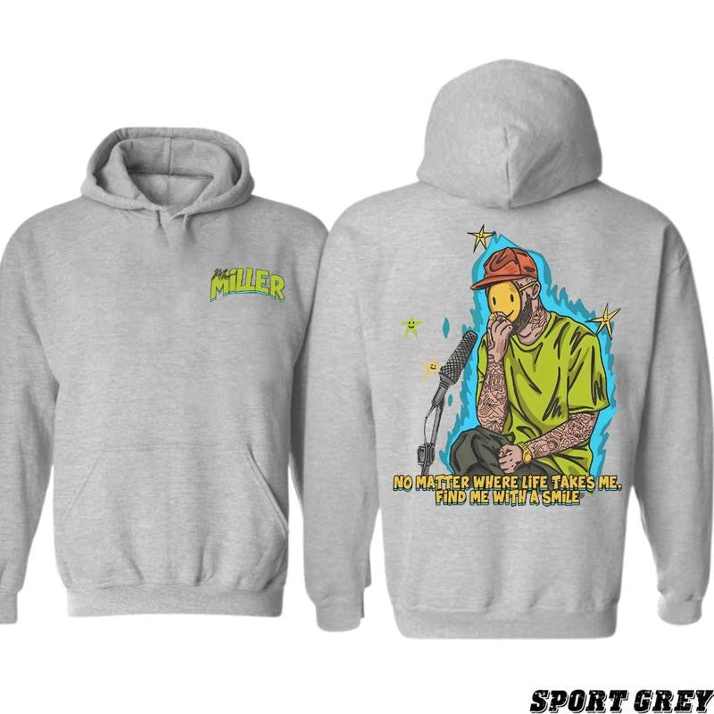 No Matter 2 Sides T-Shirt/Hoodie Mac Miller Unisex T-Shirt/Hoodie,Vintage for Men and Women, Unisex Vintage Crewneck Tee - Casual