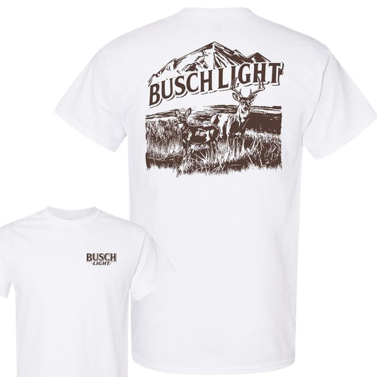 Busch Light Wildlife Deer 2-Sided T-Shirt, Summer T-Shirt, Unisex T-Shirt, For Men, For Women