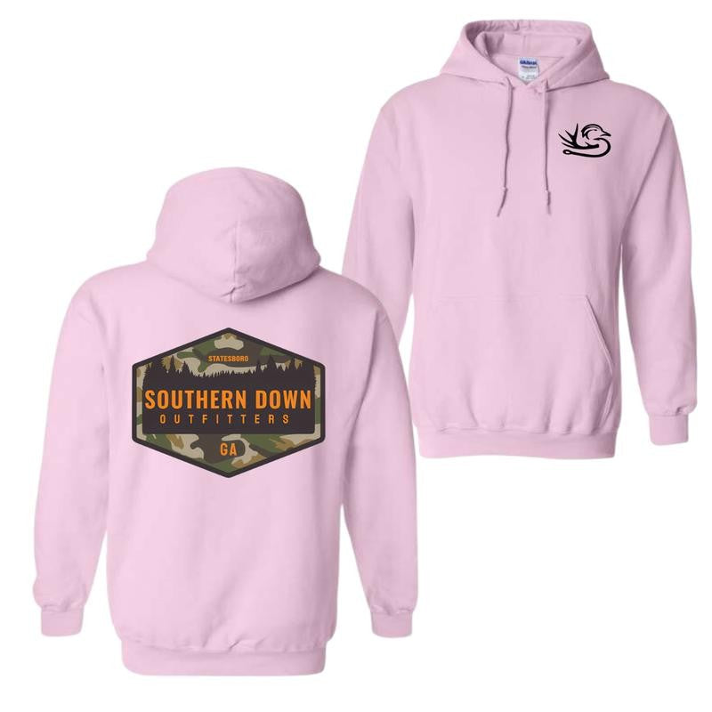 Southern Down Outfitters Camo Logo Hoodie, T-Shirt, Unisex Outfit For Men For Women
