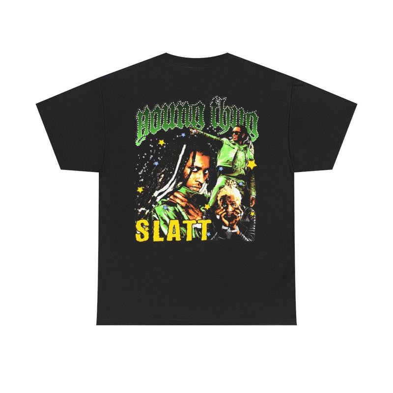 YOUNG THUG T-SHIRT Rap Tee Concert Merch Free Thugger Slime Season Green Rare Hip Hop Graphic Print Casual Classic Cotton Menswear Retro Top Vintage Comfy Day