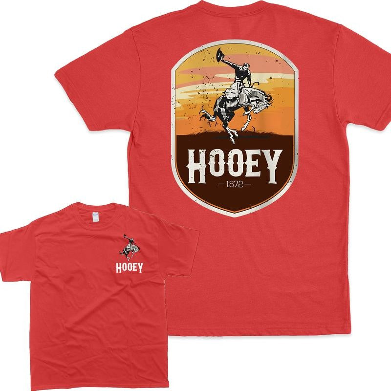 [Sale Up To 60%] Hooey Mens Cheyene Graphic Teal T-Shirt 2 Sides T-Shirt, Graphic T-Shirt, Vintage Style, Retro Outfit, For Men, For Women