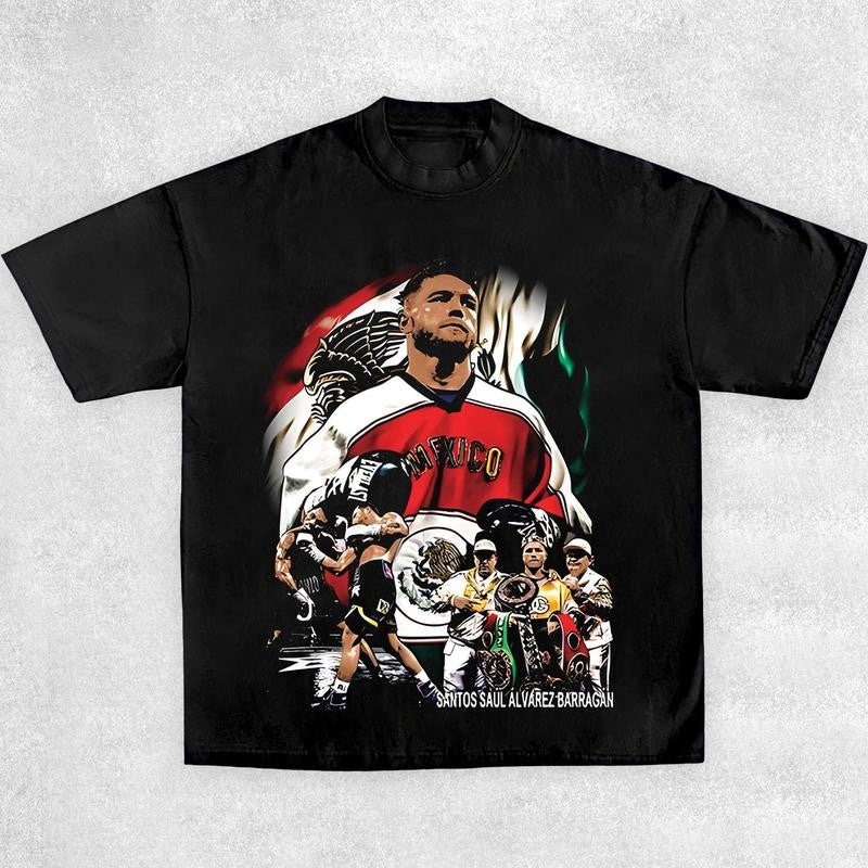 CANELO-SAUL ALVAREZ TEE ,Boxing T-shirt, Fighter Tee, Boxer Shirt, Sports Shirt, Vintage Boxing Tee, Graphic Boxing Champ T-Shirt Hoodie Sweatshirts