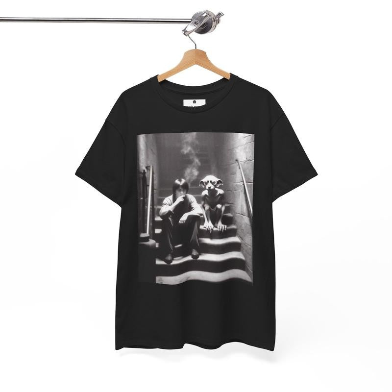 Epoch Essence Mystic Melancholy Tshirt, Funny Dobby Smoking Emo Harry Rave Shirt, Rave Graphic Tee