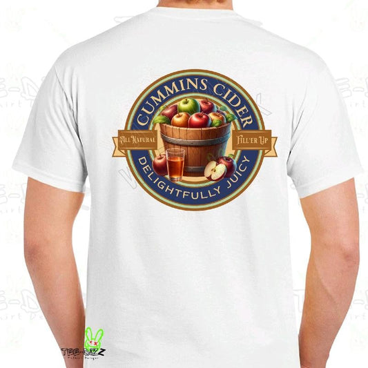 Cummins Cider - men's funny T-shirt- Menswear Casual Crewneck
