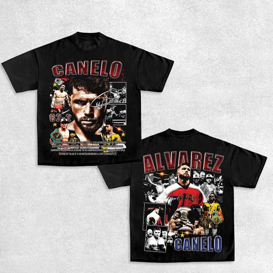 CANELO ALVAREZ TEE, Boxing T-shirt, Fighter Tee, Boxer Shirt, Sports Shirt, Vintage Boxing Tee, Graphic Boxing Champ T-Shirt