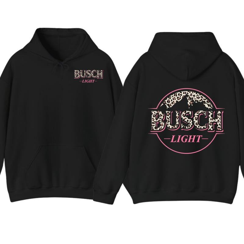 Busch Light Leopart Logo Hoodie and T-shirt, 2 side - Busch Light Hoodie, Unisex Appeal, Every Color Available, For Men & For Women Hoodie