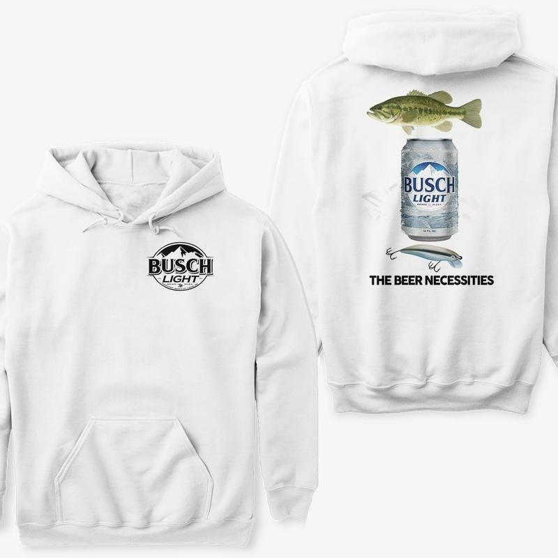 BUSCH LIGHT, BEER, Busch Light Fishing The Beer Necessities Hoodie, Busch Light Dog Lover Mallar Duck Hunting Hoodie, Busch Light Beer Hoodie, Busch Light Beer Hoodie, Casual Graphic Round Neck Hoodie for Summer, Fashion for Daily Wear