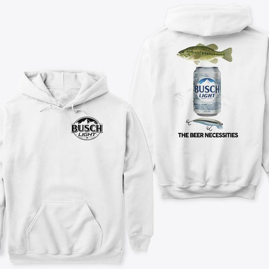 BUSCH LIGHT, BEER, Busch Light Fishing The Beer Necessities Hoodie, Busch Light Dog Lover Mallar Duck Hunting Hoodie, Busch Light Beer Hoodie, Busch Light Beer Hoodie, Casual Graphic Round Neck Hoodie for Summer, Fashion for Daily Wear