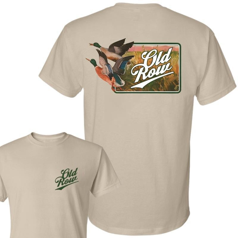 The Flying Duck Beer Pocket Cotton T-Shirt, Graphic Old Row Duck Hunting Unisex Shirt, Clothing For Men, For Women