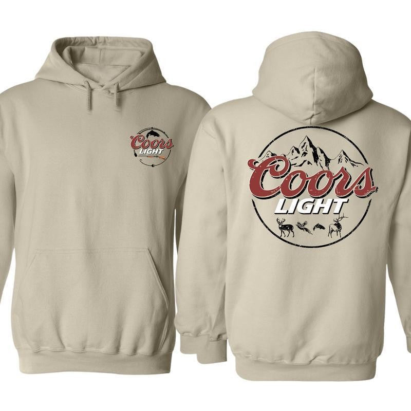 Coors Light Hunting Hoodie Full Color, Coors Light Hunting Season Sweatshirt, Unisex Casual Crewneck Beer Lover Shirt For Men & Women, Hunter Menswear