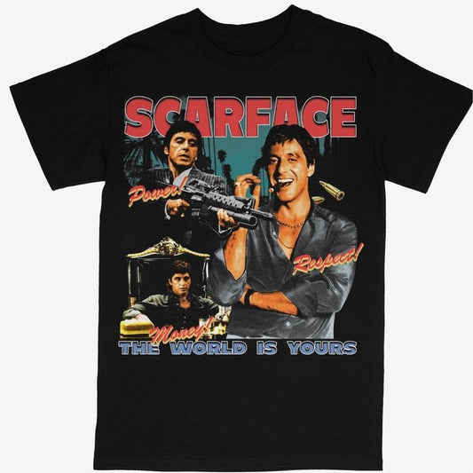 Scarface Graphic Tee Shirt Tony Montana