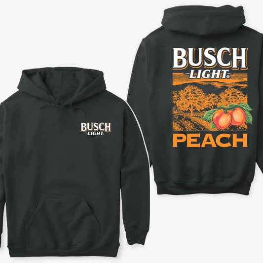 BUSCH LIGHT, BEER, Peach Scenic HOODIE, For Men, For Women, Casual Graphic, Fashion Men's Top for Daily Wear