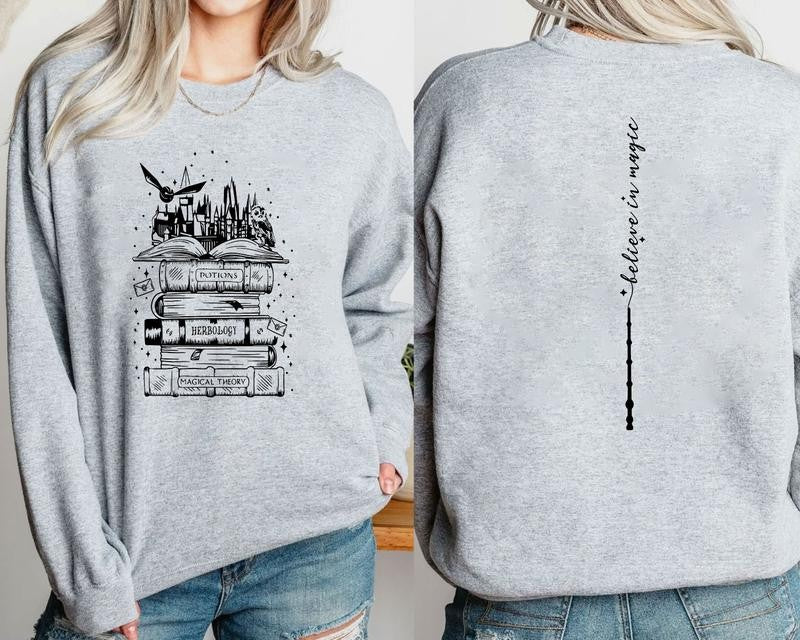 Vintage Wizard Castle Book Hogwarts Sweatshirt,  Harry Potter Shirt , Bookish Shirt