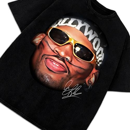 Dennis NWO Hollywood WCW Wrestling 90's Vintage Graphic Design T-Shirt Cotton Menswear Top Basketball