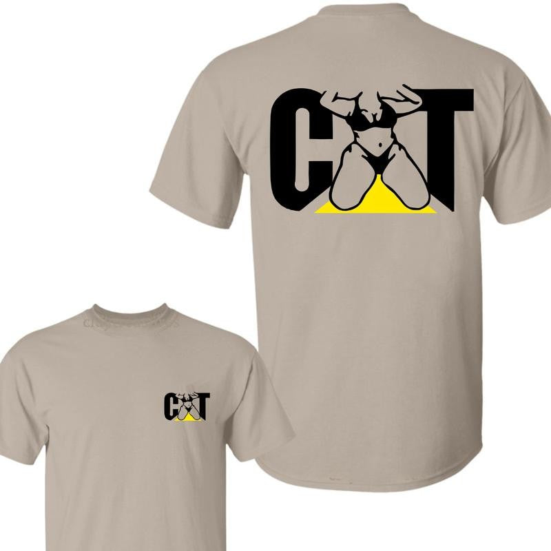 CAT With Woman 2 Side Hoodie Unisex Classic Fabric T-shirt/Hoodie, Vintage for Men and Women, Unisex Vintage Crewneck