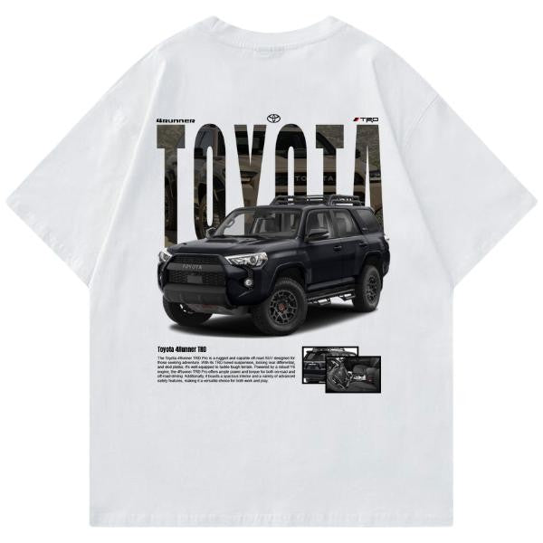 Toyotaa 4Runner TRD T-shirt, Hoodie, Sweater, Car Enthusiast Shirt, Car Clothing, Unisex, Vintage car shirt Classic Cotton Menswear Top Embroidered