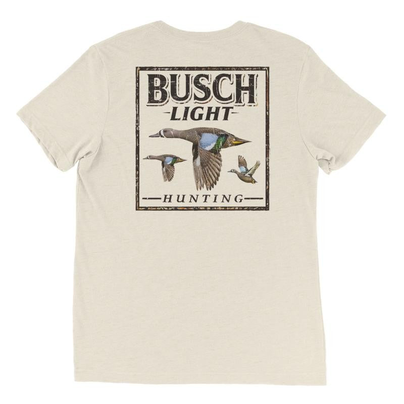 BUSCH LIGHT, BUSCH LIGHT HUNTING CAMO DUCK T-SHIRT, For Men, For Women, Casual Graphic Round Neck T-shirt for Summer, Fashion Men's Top for Daily Wear