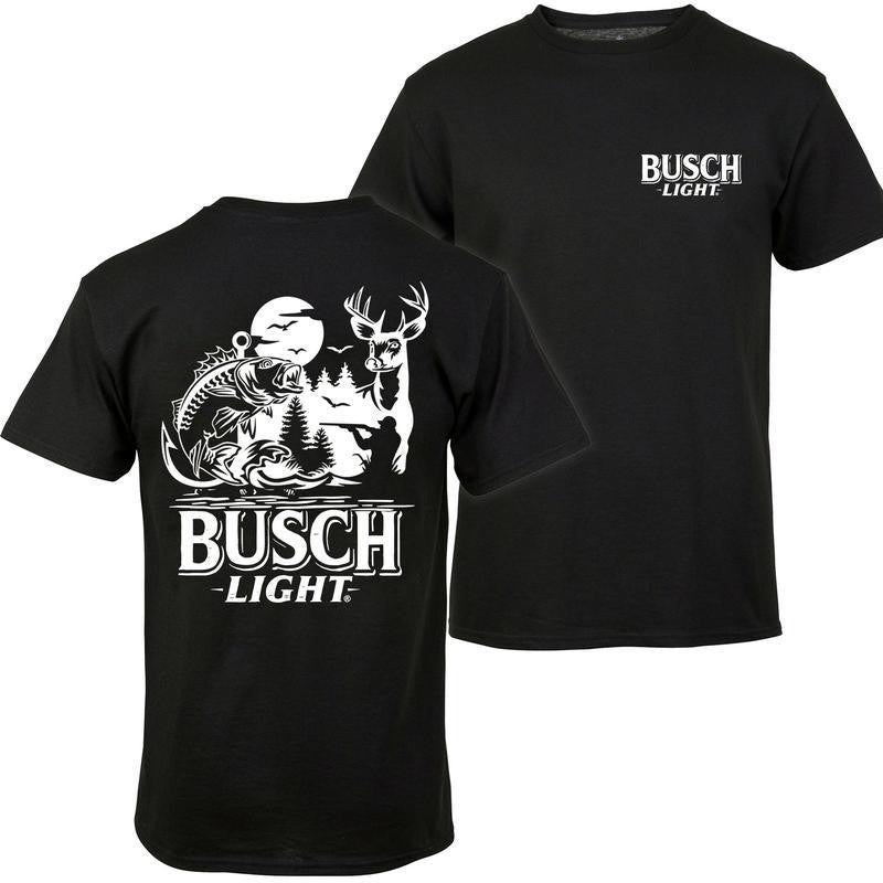 Busch Light -Beer- Busch Light Summer Hunting T-Shirt, Hunting T-Shirt,, Casual Graphic Round Neck T-shirt for Summer, Fashion Top for Daily Wear, T shirt For Men And Women