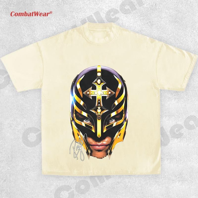 REY MYSTERIO Wrestling Graphic Tee, Sports T-shirt, Wrestling Gift, Wrestling Graphic Tee, Sports T-shirt Streetwear Crewneck Clothing