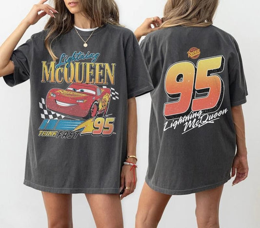 Vintage Lightning Mcqueen Shirt, 95 Lightning Mcqueen Shirt, Radiator Springs Tee, Rusteze Cars Shirt, WDW Family Vacation Shirts, Unisex