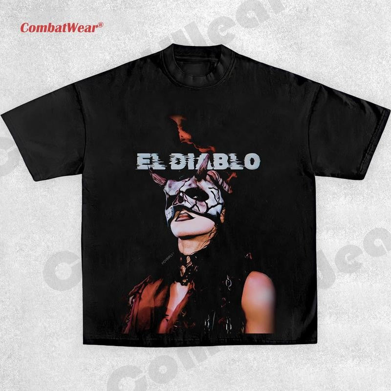 RHEA RIPLEY EL DIABLO TEE , Wrestling Tee, Wrestling Graphic Tee, Wrestler Shirt, Sports Shirt, Vintage Wresting Shirt, Wrestling Gift
