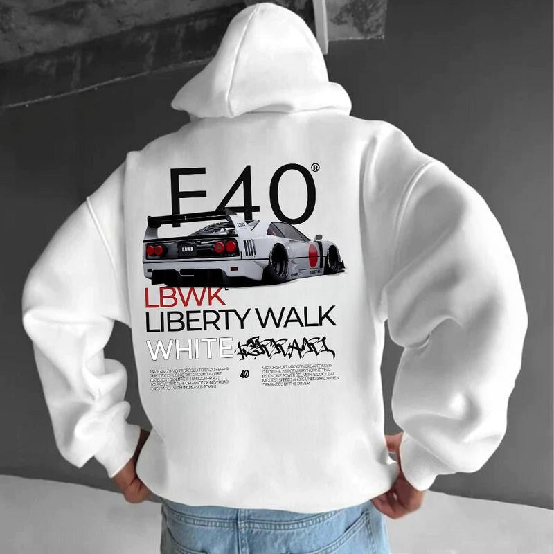 Ferrari F40 Liberty Walk T-shirt, Hoodie, Sweater, Car Enthusiast Shirt, Car Clothing, Unisex, Vintage car shirt