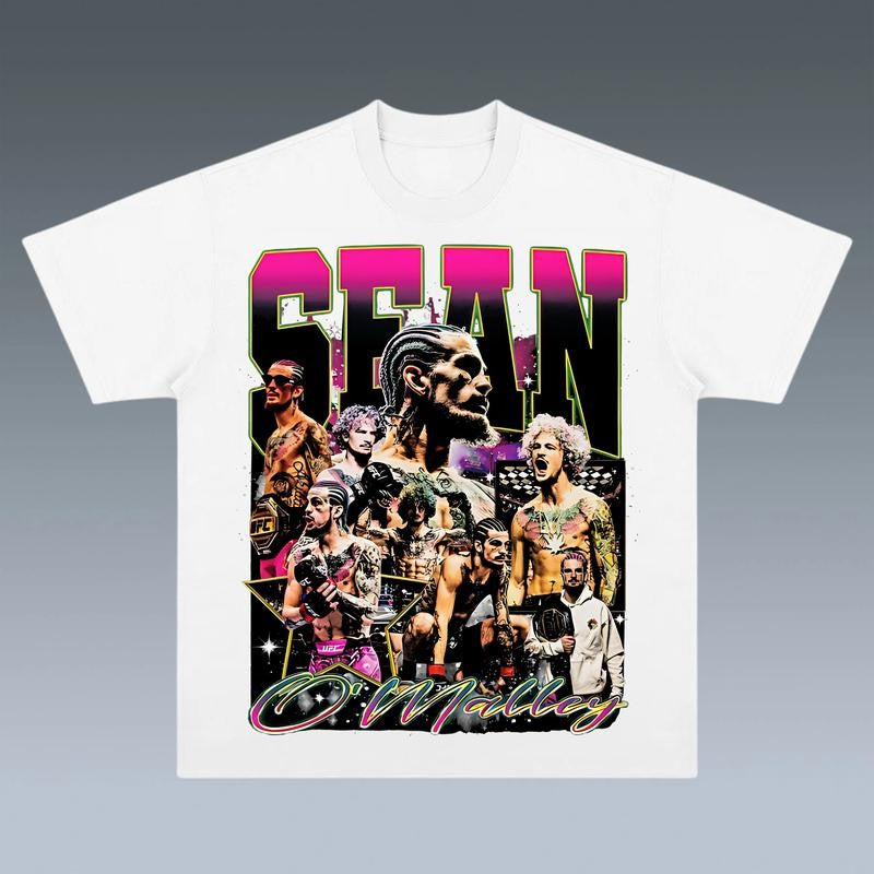 MEN'S UFC BLACK SEAN O'MALLEY QUASAR GRAPHIC TEE, Boxing T-shirt, Boxer Tee, Sports Shirt, Gift for Him Gift For Her Hoodie Sweatshirt